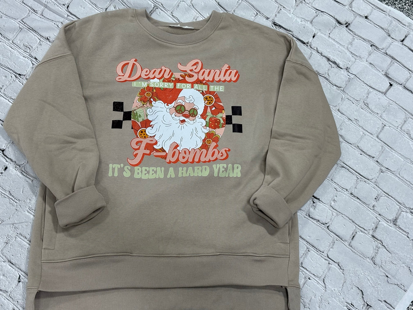 Dear Santa - Tan - Crew Neck