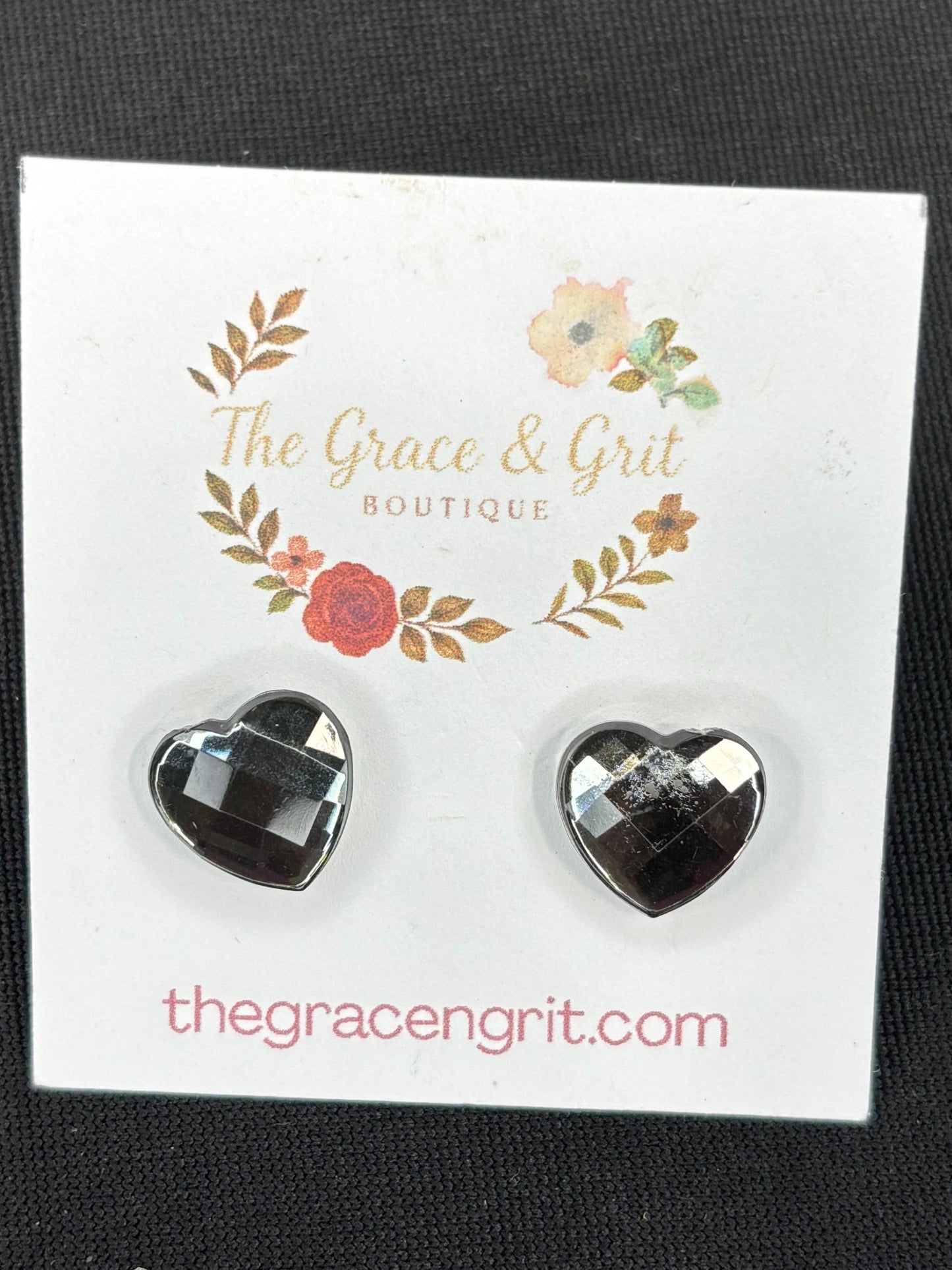 Dark Heart Earrings