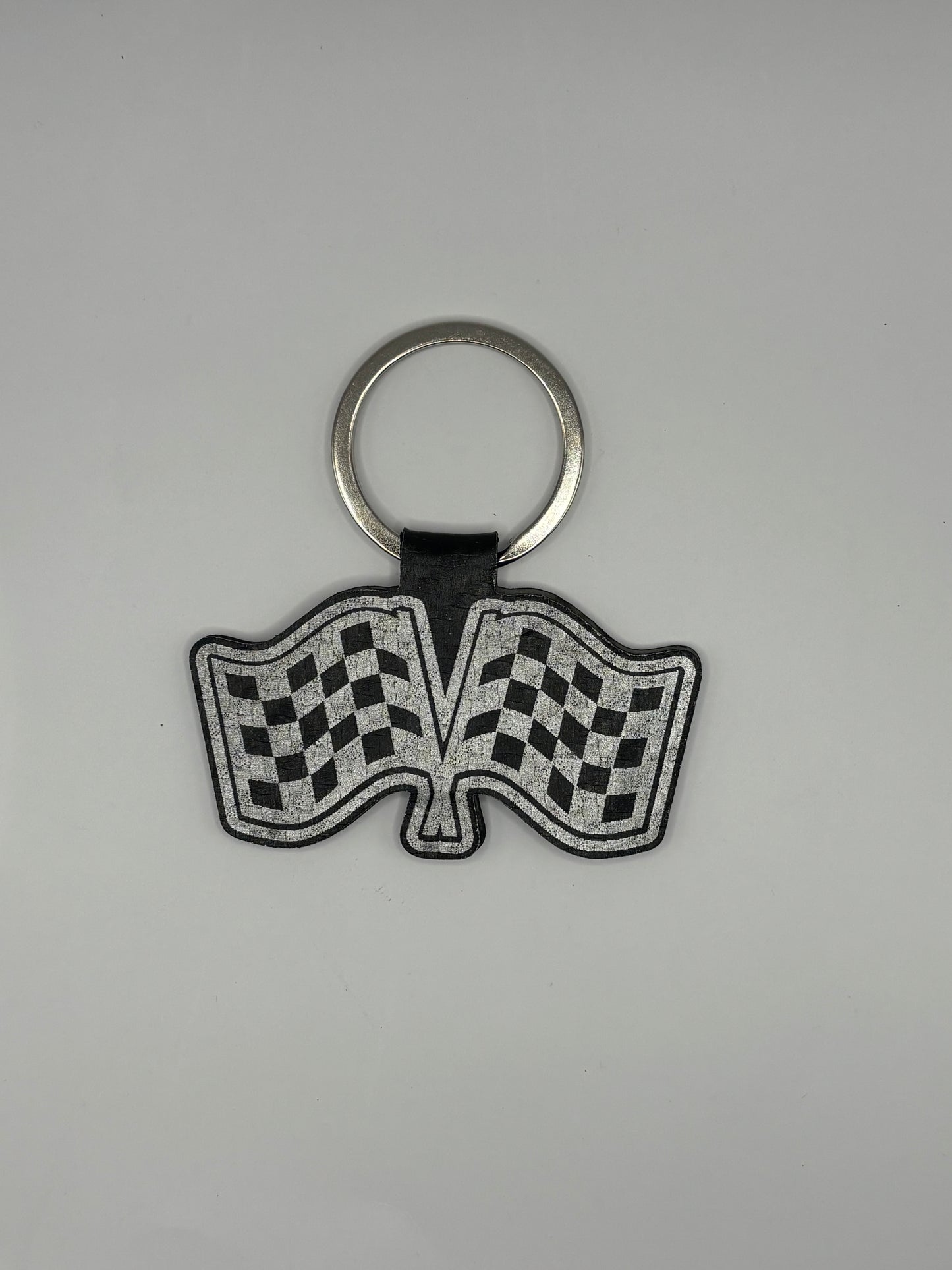 Checkered Flag Key Chain