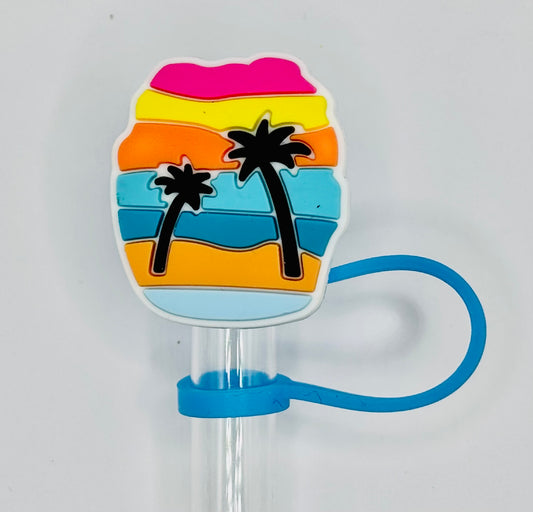 Palm Trees Straw Topper