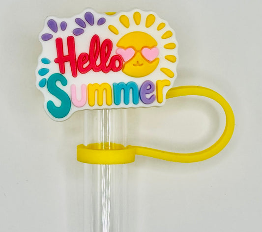 Hello Summer Straw Topper