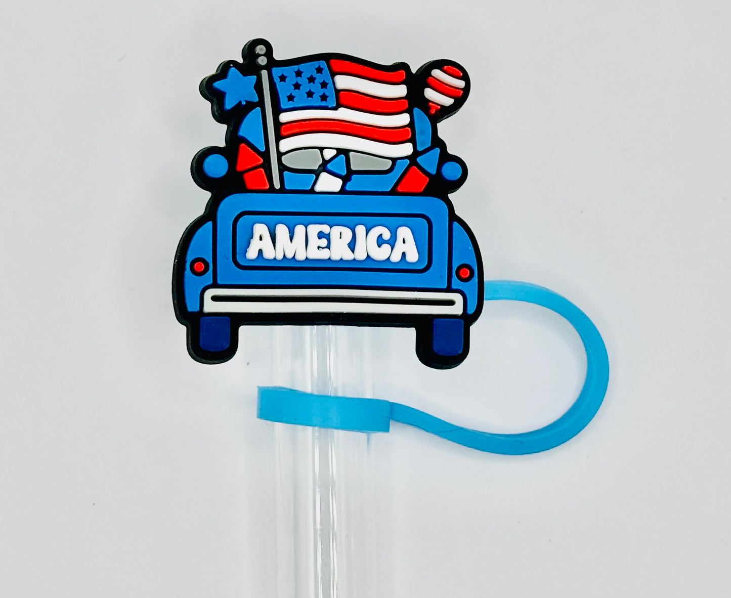America Truck Straw Topper