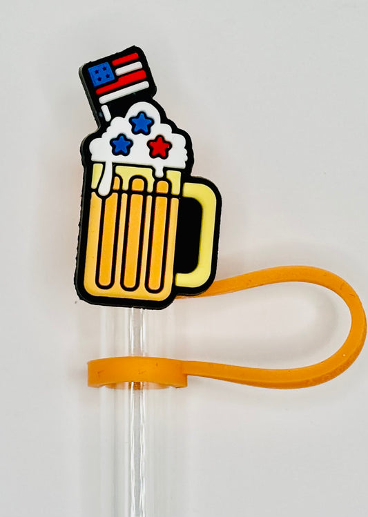 America Beer Straw Topper