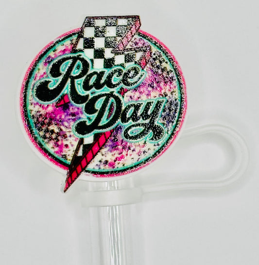 Race Day Lightning Straw Topper
