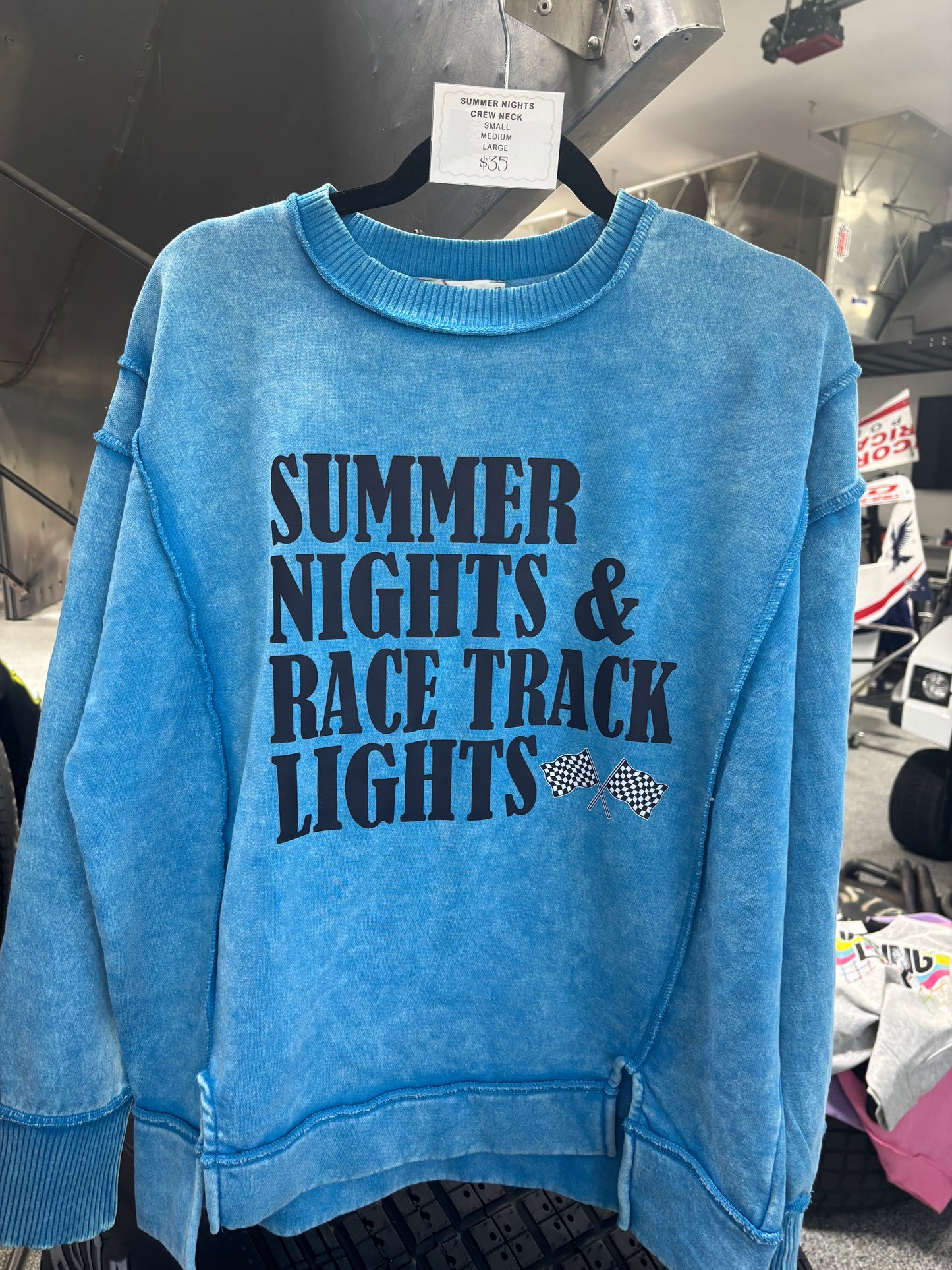 Summer Nights Blue Crew Neck