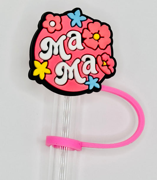 Floral Mama Straw Topper