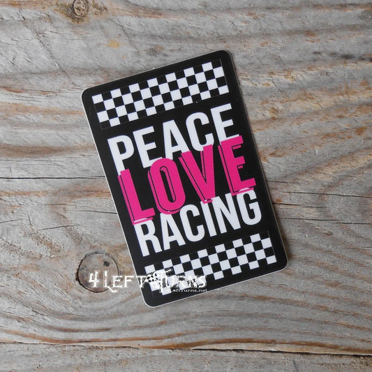 Peace Love Racing Sticker