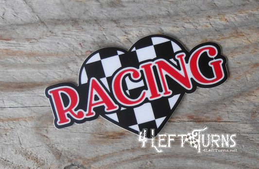 Racing Heart Sticker