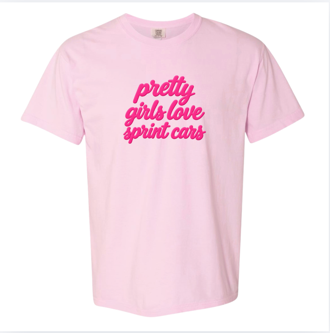 Pretty Girls Love Sprint Cars Puff Tee