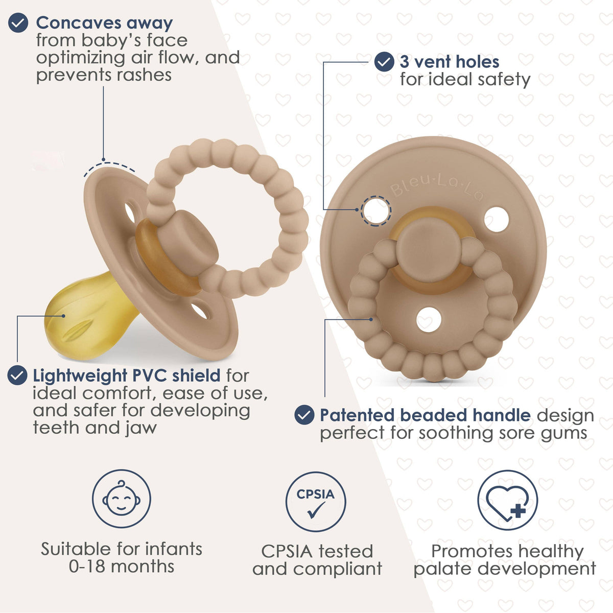 Luladream Pacifier and Clip Set for Baby Comfort and Convenience