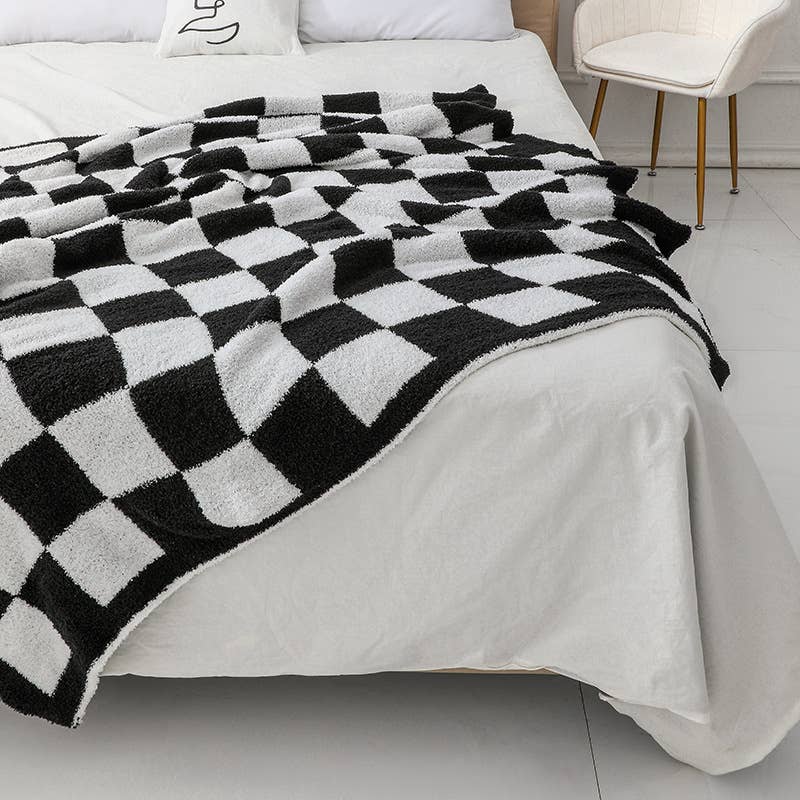 Checkered Throw Blanket