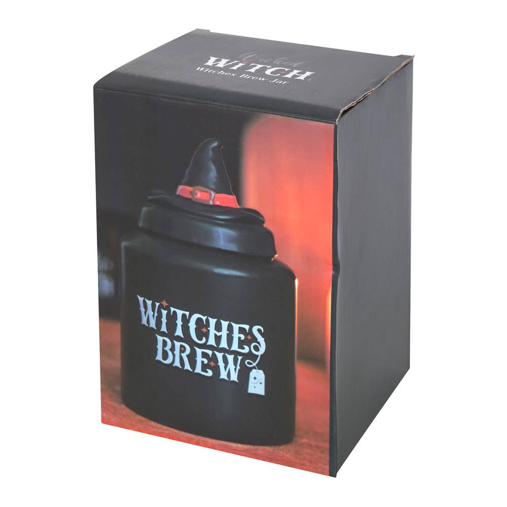 Witches Brew Ceramic Halloween Tea Canister