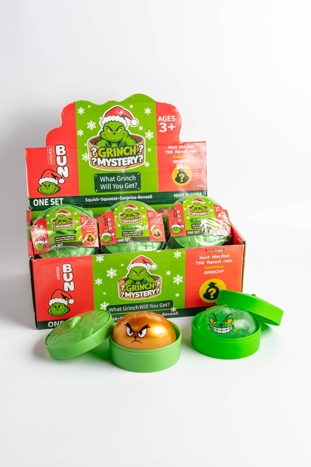 Grinch Mystery Dumpling Squishies