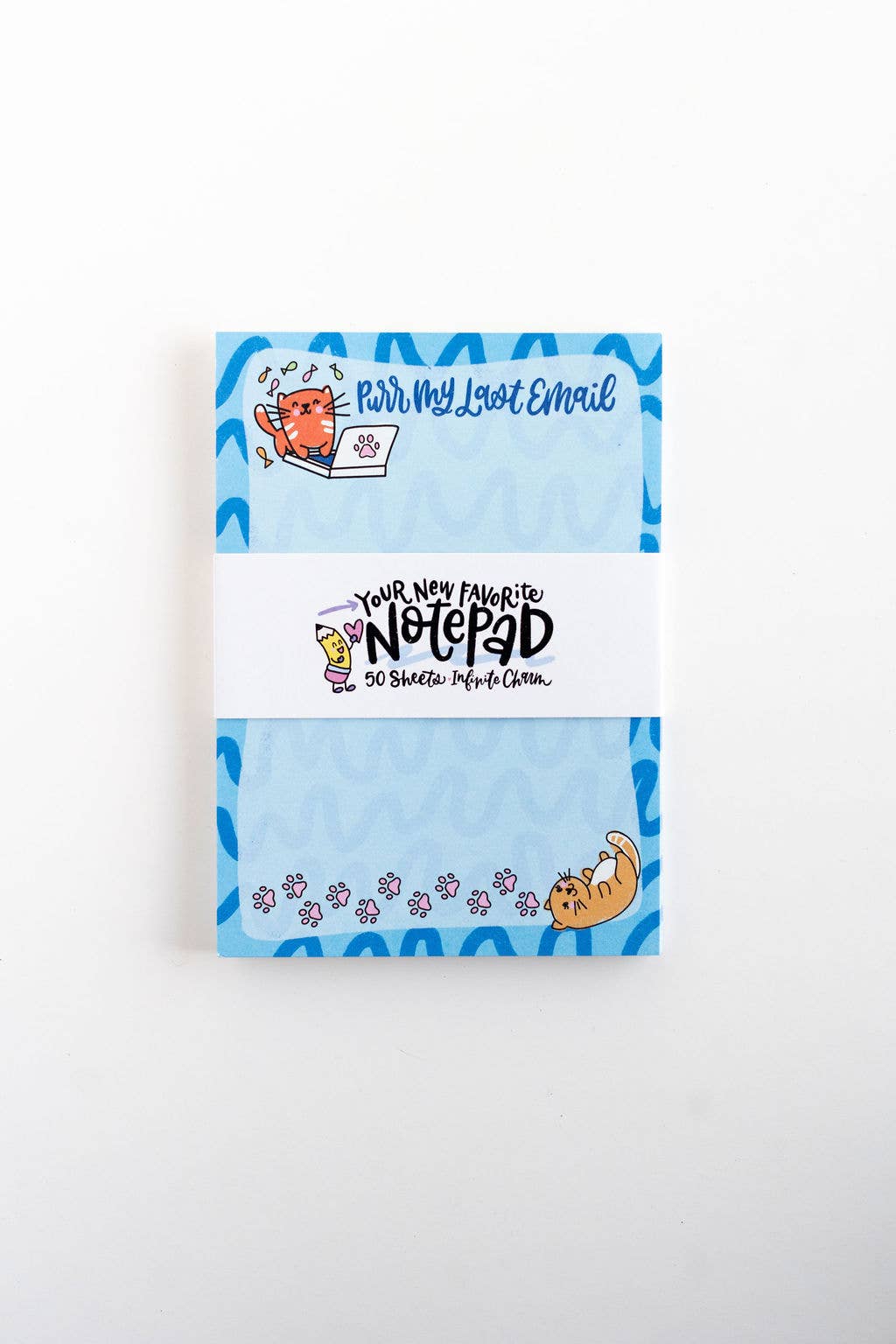 Purr My Last Email Notepad – Funny Cat Office Stationery