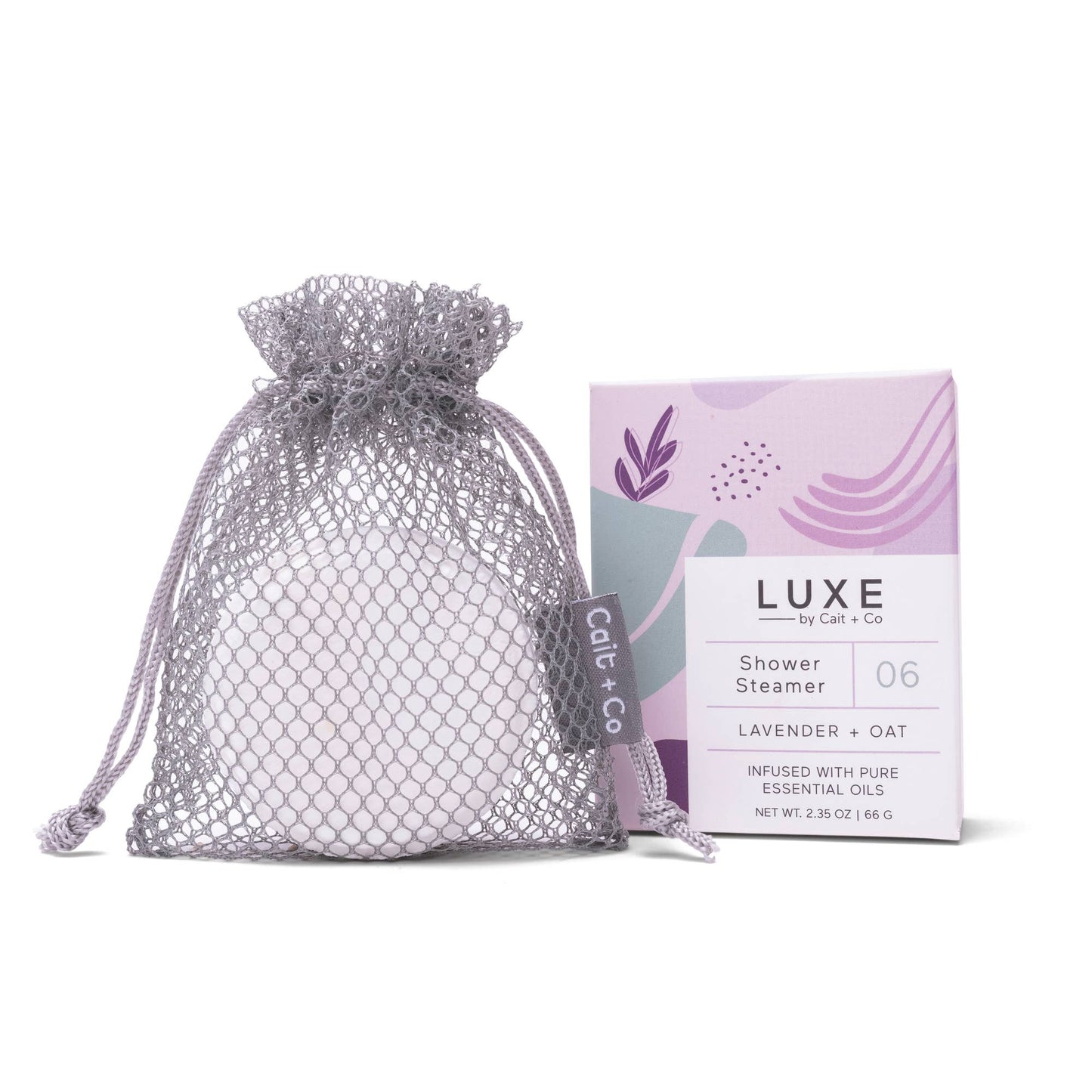 Luxe Lavender + Oat Shower Steamer Fizzy Bomb