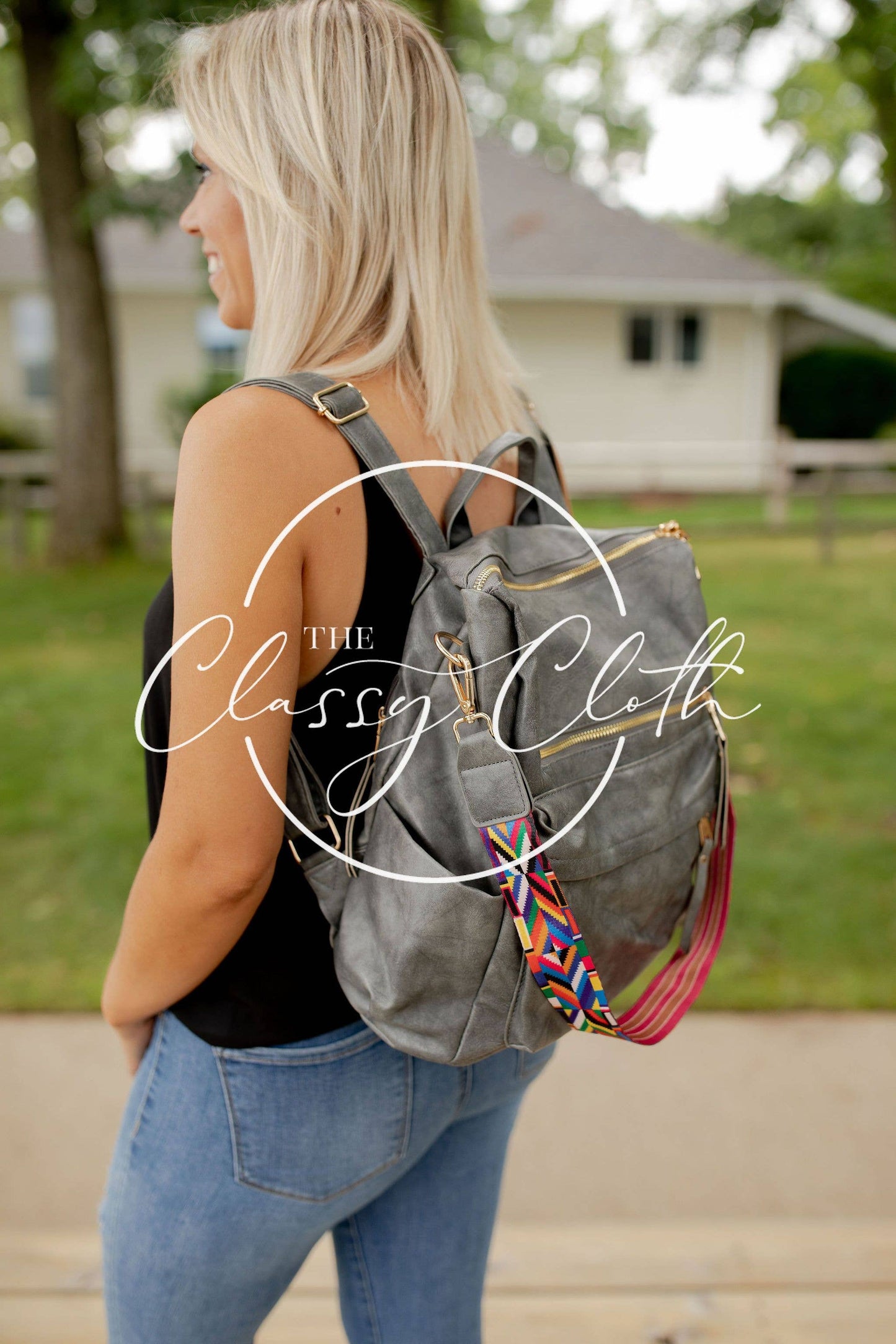 Convertible Backpack - Grey