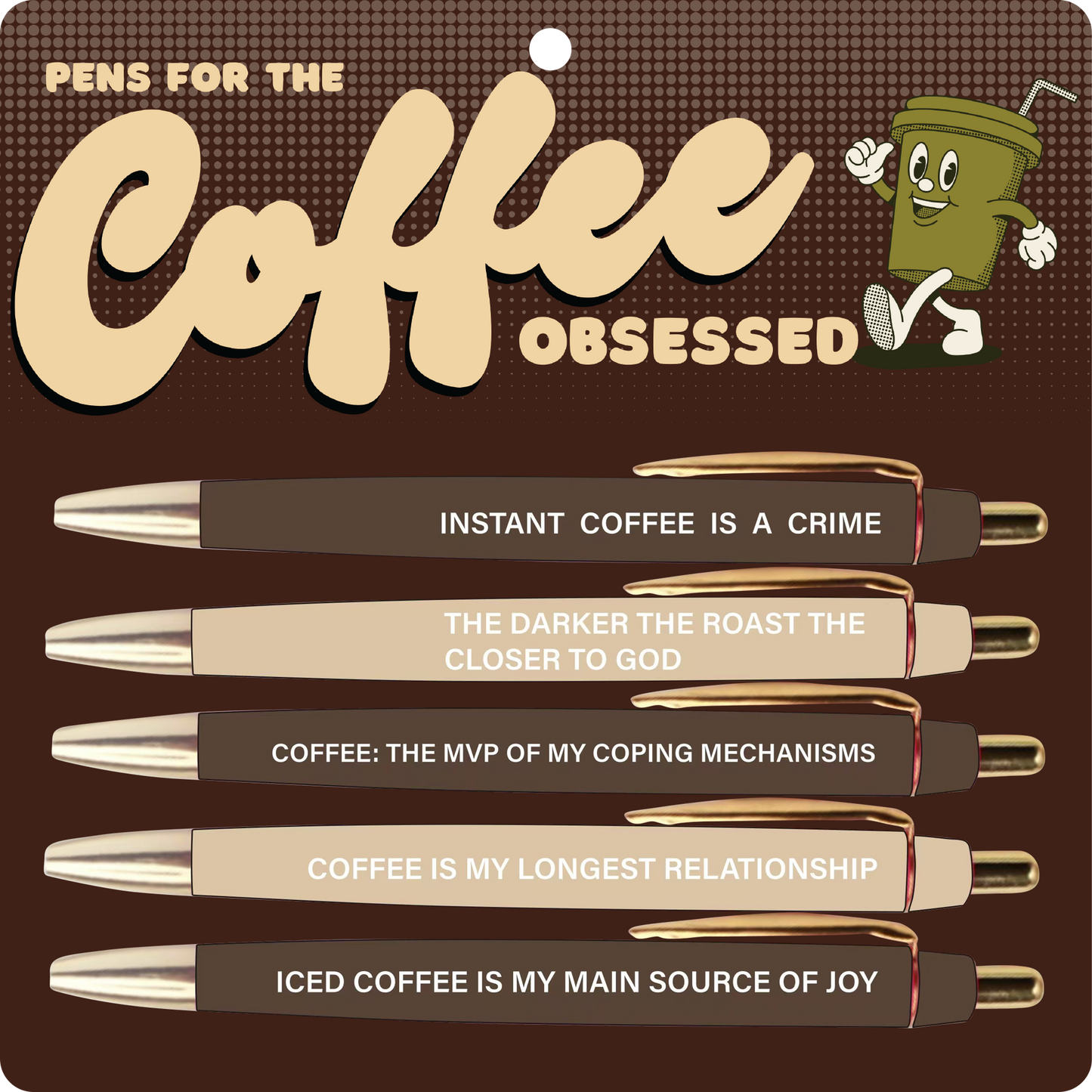 Coffee Obsessed Pen Set