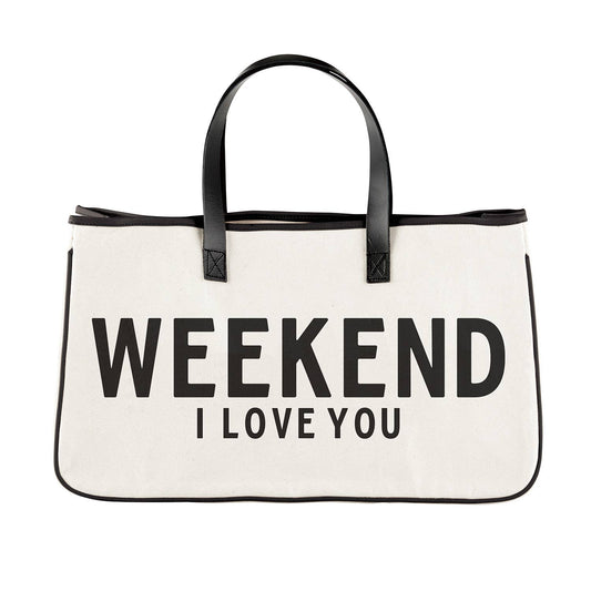 Canvas Tote - Weekend I Love You