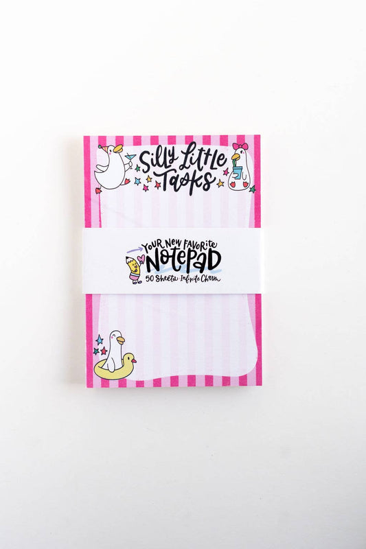 Silly Little Tasks Notepad – Cute Duck To-Do List Stationery