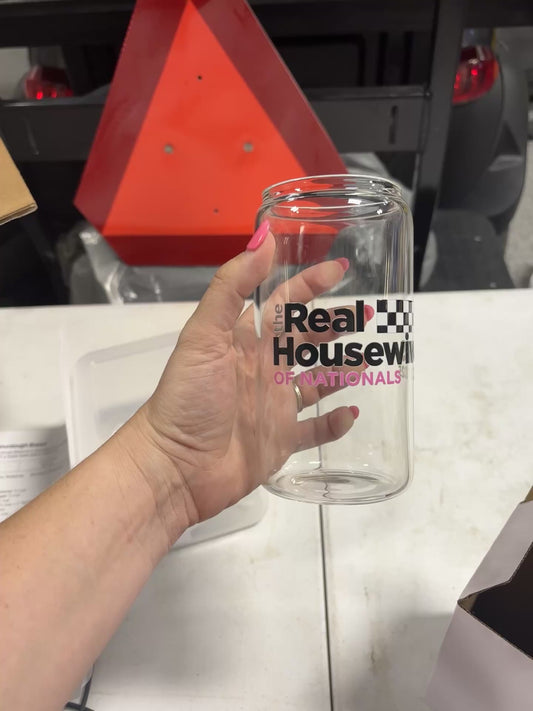 Real Housewives of Knoxville Glass tumbler with Straw