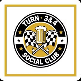 Turn 3&4 Social Club Gold Decal